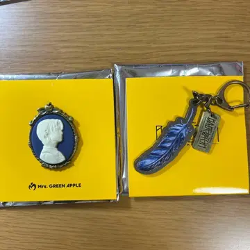 미세스 바벨탑 와카이 히로토 깃털 키링 카메오 미사용 2점 세트