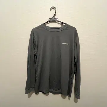[ mont-bell ] 그레이 긴팔 티셔츠
