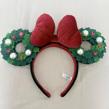 디즈니 크리스마스 2024 머리띠 리스 머리띠