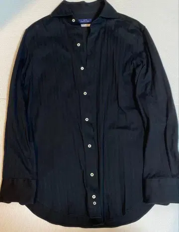 SHIPS 슬림핏 블랙 스트라이프 셔츠