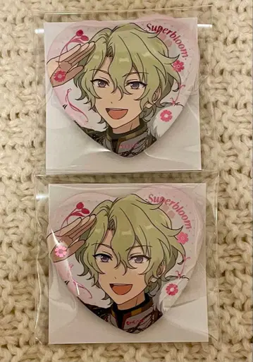 [ 미사용 ] 앙스타 토모에 히요리 스타포니 캔뱃지 2개 세트