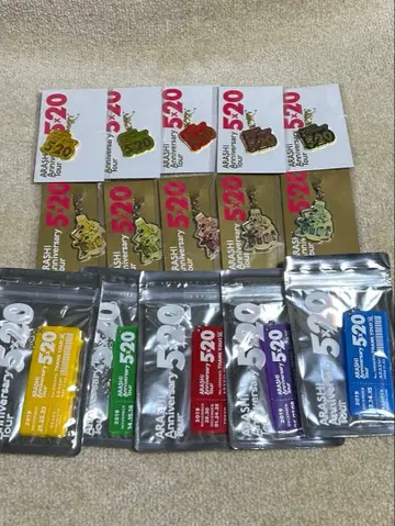 아라시 5 x 20 회장 한정판 참 아크릴 플레이트 세트