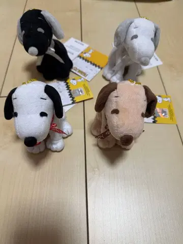 스누피 로고 리본 마스코트 Ver.6 4종 세트