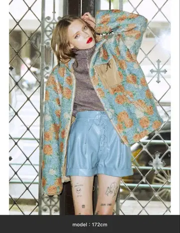 jouetie 리버서블 꽃무늬 보아 자켓