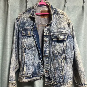 GOLD-RUSH 페이드 가공 데님 자켓