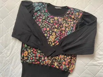 새상품급 레오나르 모, 실크 스웨터 L