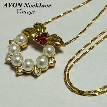 B09AVON 빈티지 리스 모티브 목걸이 레트로 쇼와