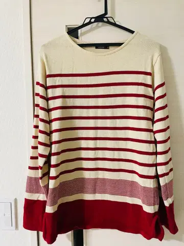 [ 배송비 포함 ] MR OLIVE 코튼 보더 니트