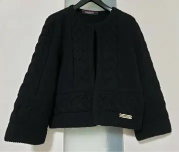 컨디션 최상 레오나르 겨울용 블랙 따뜻한 볼레로 상당히 넉넉한 36