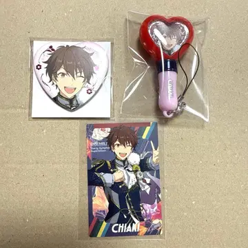 앙스타 스타포니4 모리사와 치아키 하트 캔뱃지 미니 응원봉 카드