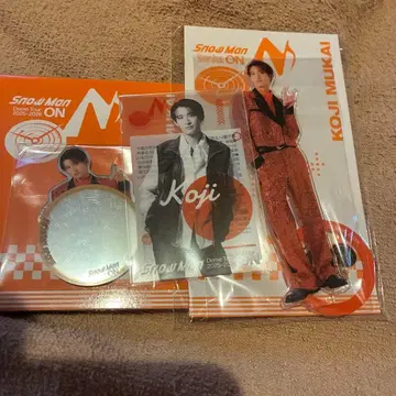 3세트 무카이 코지 SnowMan 아크릴 스탠드 스티커 ON