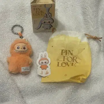 정품 popmart 러브브 핀 for the love J 오렌지