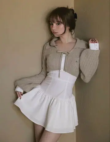 ANDMARY Tess blouse mini dress