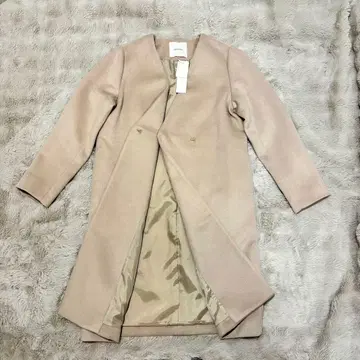 [ 미사용 새상품 ] LAGUNAMOON 노카라 코트 울 M 베이지