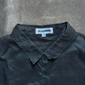 Jil Sander linen french sleeve shirt