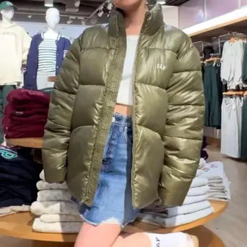 GAP 올리브 그린 다운 자켓