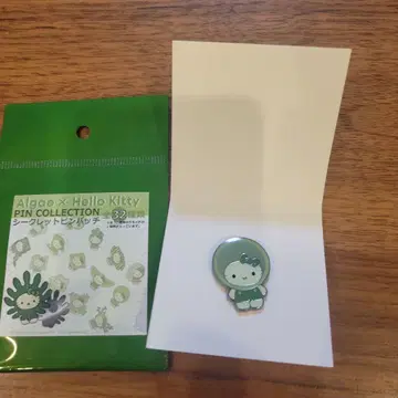 오사카 만박 일본관 해조 키티 핀 배지 클로렐라