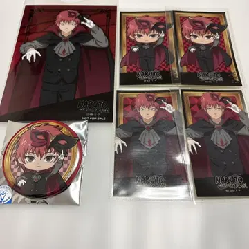 NARUTO 프린세스 카페 캔뱃지 특전 브로마이드 스티커 전갈