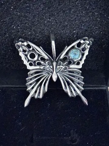 AGEHA 나비 디자인 실버 펜던트 탑