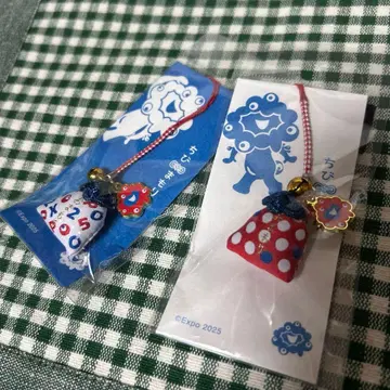 미야쿠미야쿠 치비마모리 부적 2세트 끈 스트랩 키링