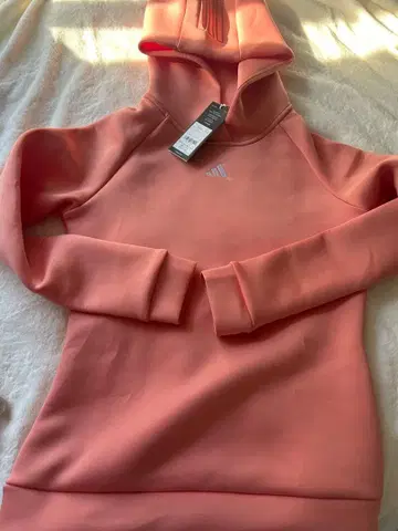 ADIDAS 핑크 후드 부착 후드티