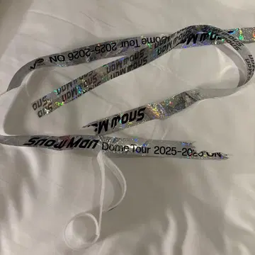 Snow Man Dome Tour 2025-2026 은색 테이프 리본