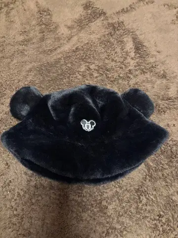 미키마우스 귀 달린 인조 모피 햇