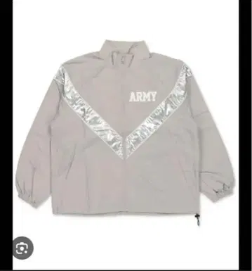 ARMY 나일론 자켓 드로 코드 그레이 실버 프리 사이즈
