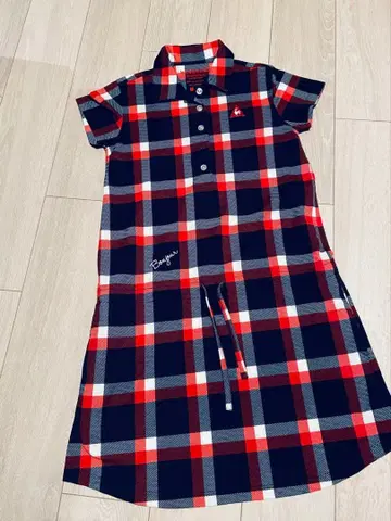 르꼬끄 스포르티브 골프 원피스 M 사이즈 체크 무늬