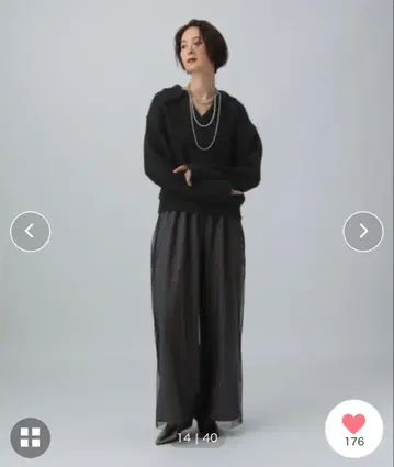 LEPSIM 렙심 3.5게이지 스키퍼 풀오버 니트 스웨터