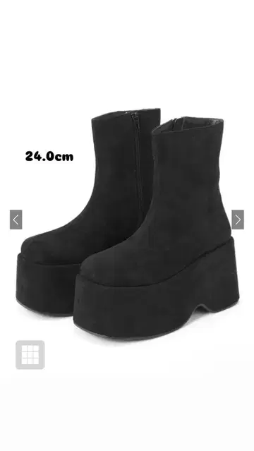 GRL 스웨이드 통굽 부츠 23.0cm