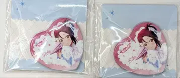 러브 라이브 선샤인 하트형 캔뱃지 사쿠라우치 리코 2개 세트