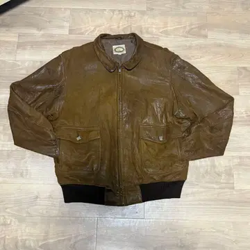 브라운 가죽 자켓