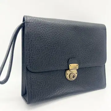 [새상품급] 세컨드 백 클러치백 남성용 가죽 블랙 열쇠 포함