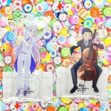 리제로 스바루 에밀리아 아크릴 스탠드 필름 콘서트 2점