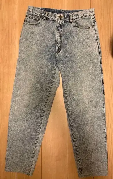 GL HEART 라이트 블루 케미컬 워시 스트레이트 데님