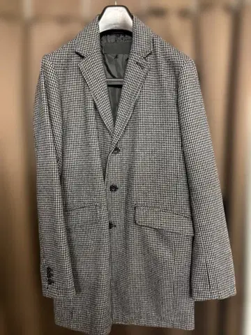 A.S.M. 체스터 코트 체크 무늬 M 사이즈