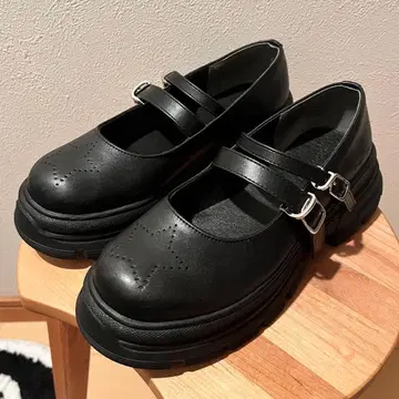 tina jojun 스타 더블 스트랩 로퍼