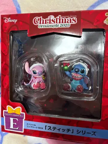 디즈니 크리스마스 오너먼트 2025 E상 스티치&엔젤