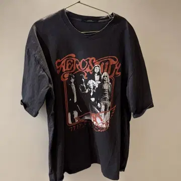 Aerosmith 그래픽 T셔츠 블랙