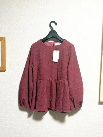 택 포함 새상품. 오파크 클립 블라우스