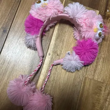 USJ 모피 폼폼 포함 머리띠 새상품급