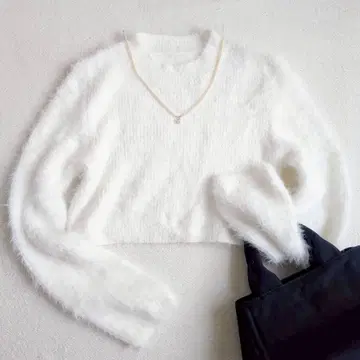 GRL 페더얀 니트탑 스웨터 크롭 F (kz460)