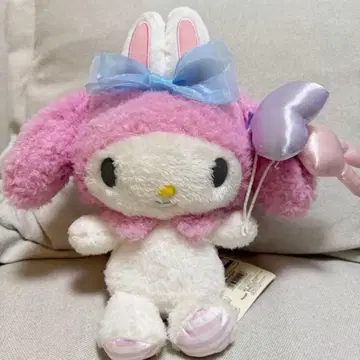 마이멜로디 봉제 인형 리본 포함