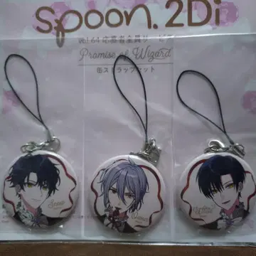 Spoon.2Di 전원 서비스 마법사의 약속 캔뱃지 3개 세트