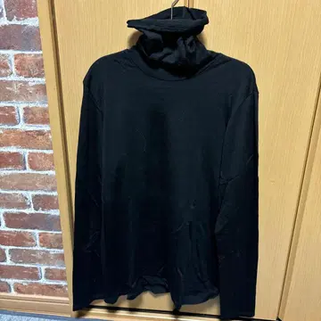 Y's for men 블랙 터틀넥 긴팔 티셔츠