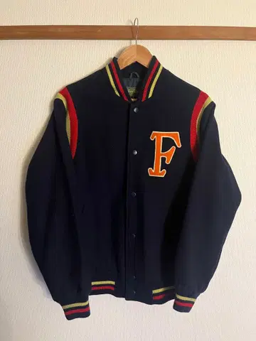 [레어 컬러] 80~90s key station 바시티 자켓