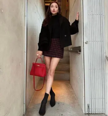 새상품급 셰리에 Holiday 트위드 큐롯