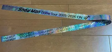 Snow Man 돔 투어 2025-2026 은색 테이프