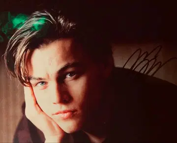 레오나르도 디카프리오 친필 사인 사진 타이타닉 j9